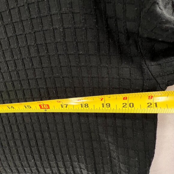 J Jill WearEver Collection Black Waffle Textured Knit 3/4 Sleeve Top Size M - Picture 10 of 12